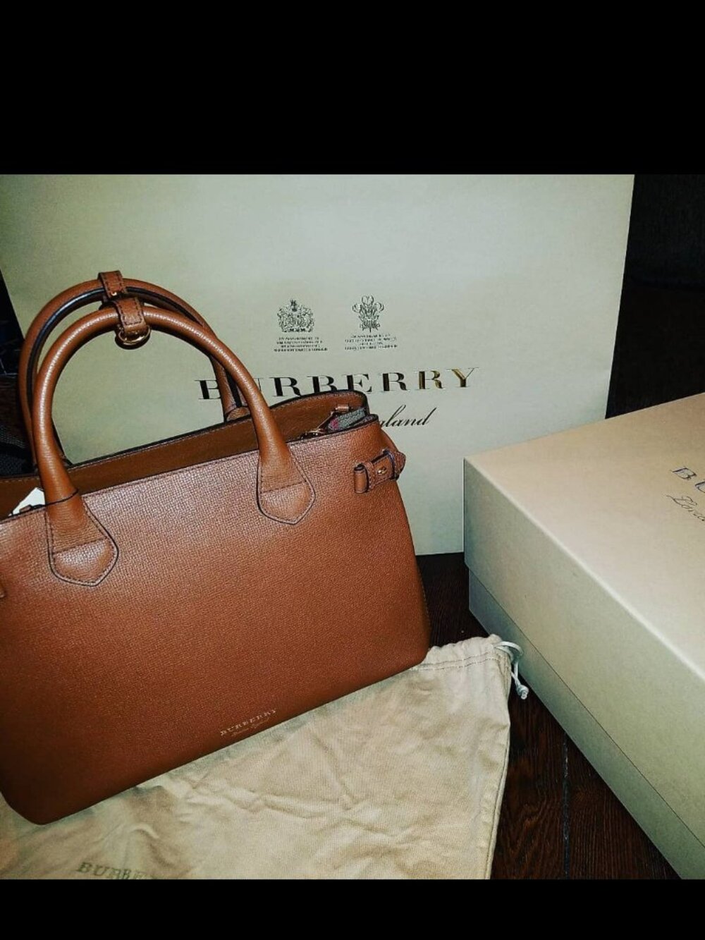 Burberry medium banner housecheck